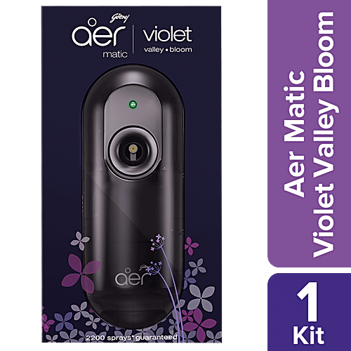 Buy Godrej Aer Matic Kit Automatic Room Freshener Violet Valley Bloom