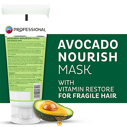 Godrej Professional Avocado Nourish Mask - For Fragile Hair, 100 g  