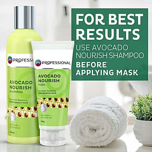 Godrej Professional Avocado Nourish Mask - For Fragile Hair, 100 g  