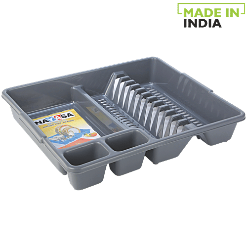 Buy Nayasa Kitchen Plastic Serving Tray Monica, Grey Online at Best