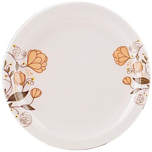 Iveo 100% Melamine Dinner Plate Set - SMG, 28 cm (Pack of 2) Freezer Safe, Break Resistant
