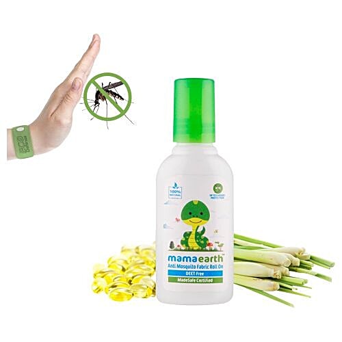 Mamaearth Fabric Roll On - Anti Mosquito, DEET Free, 8 ml  