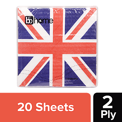 Buy BB Home Paper Napkins Union Jack Online at Best Price of Rs 35