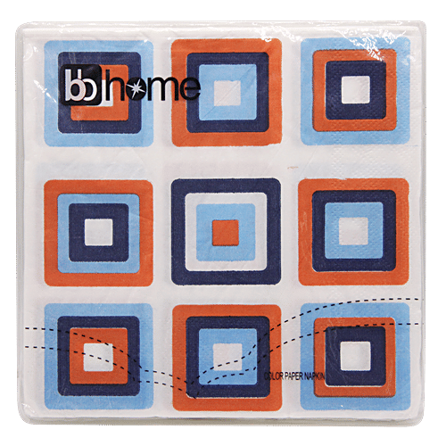 BB Home Paper Napkins - Square, 20 pulls  