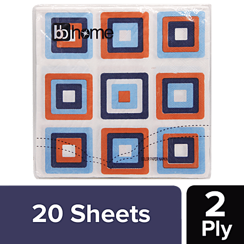 BB Home Paper Napkins - Square, 20 pulls  