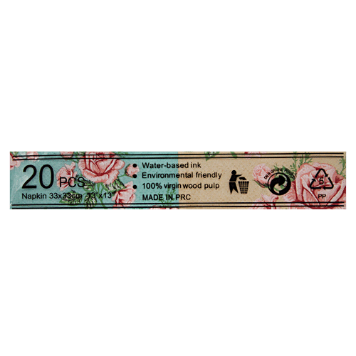 BB Home Paper Napkins - Floral, Multicolour, 20 pulls  