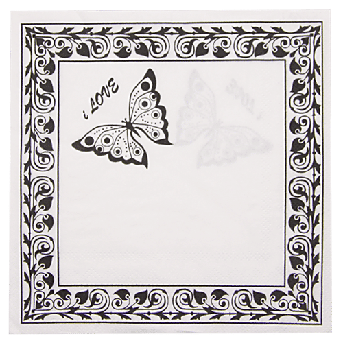 BB Home Paper Napkins - Butterfly, 20 Pulls  