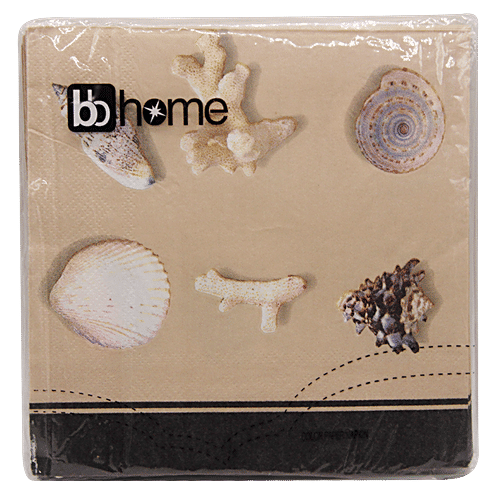 BB Home Paper Napkins - Seashells, 20 pulls  