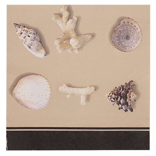 BB Home Paper Napkins - Seashells, 20 pulls  