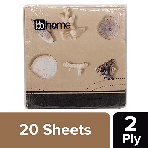 BB Home Paper Napkins - Seashells, 20 pulls  