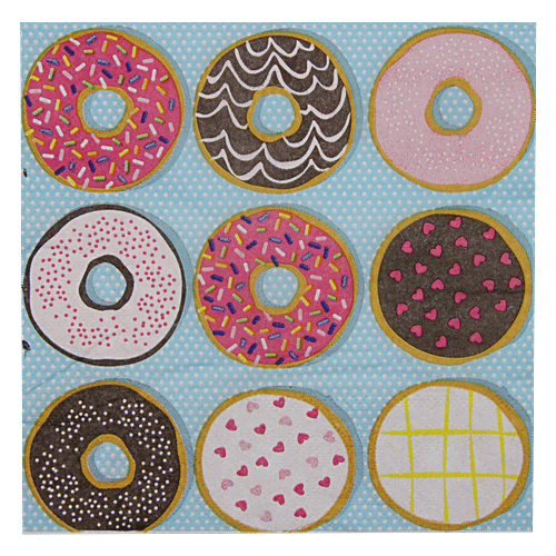 BB Home Paper Napkins - Doughnut, 20 Pulls  