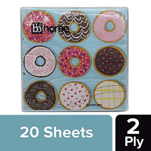 BB Home Paper Napkins - Doughnut, 20 Pulls  