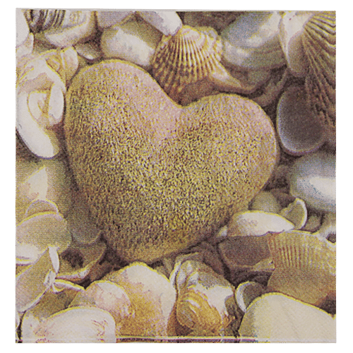 BB Home Paper Napkins - Heart, 20 Pulls  