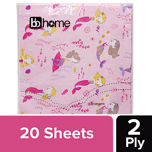 BB Home Paper Napkins - Mermaid, 20 Pulls  