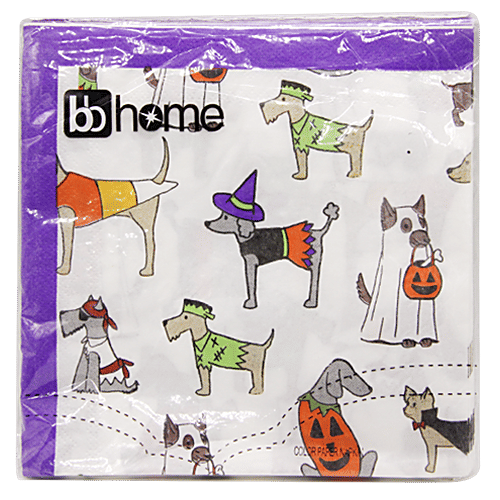 BB Home Paper Napkins - Halloween Pup, 20 Pulls  