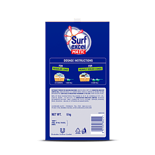 Buy Surf Excel Matic Detergent Powder Top Load Online at Best Price