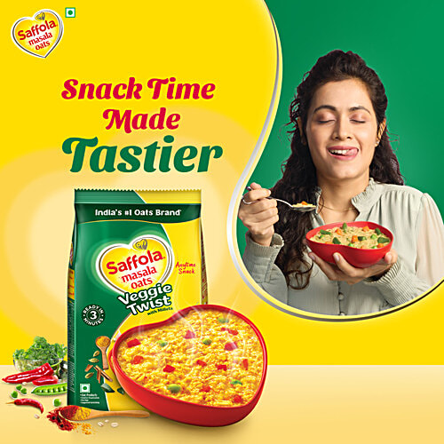 Saffola Masala Oats - Veggie Twist, 1 kg