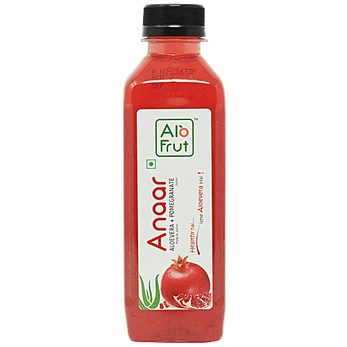 Alo Frut Anaar Juice With Aloe Vera, 300 ml  Rich Source of Vitamins, Minerals