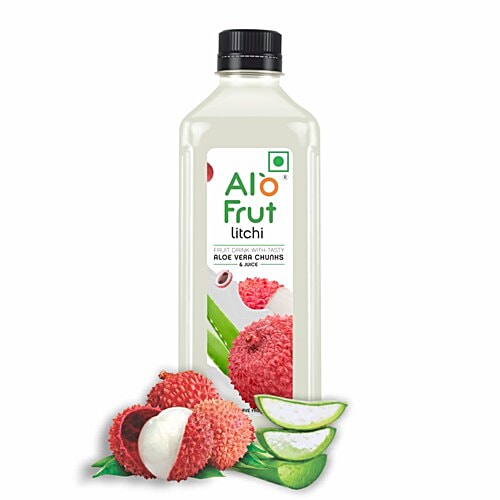 Alo Frut Litchi Juice With Aloe Vera, 1.1 L  Rich Source of Vitamins, Minerals