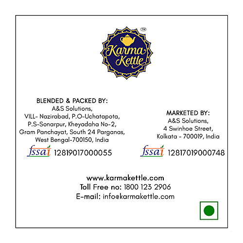 Karma Kettle Shanti Sencha Green Tea With Jasmine - Loose Leaf, 75 g  Zero Fat