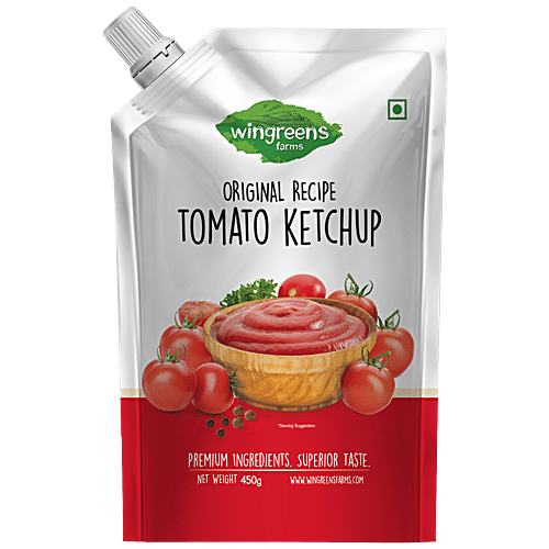 Wingreens Farms Original Recipe Tomato Ketchup Spread, 450 g  Trans Fat Free