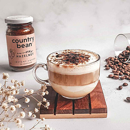 Buy Country Bean Earthy Instant Coffee Hazelnut Online at Best Price