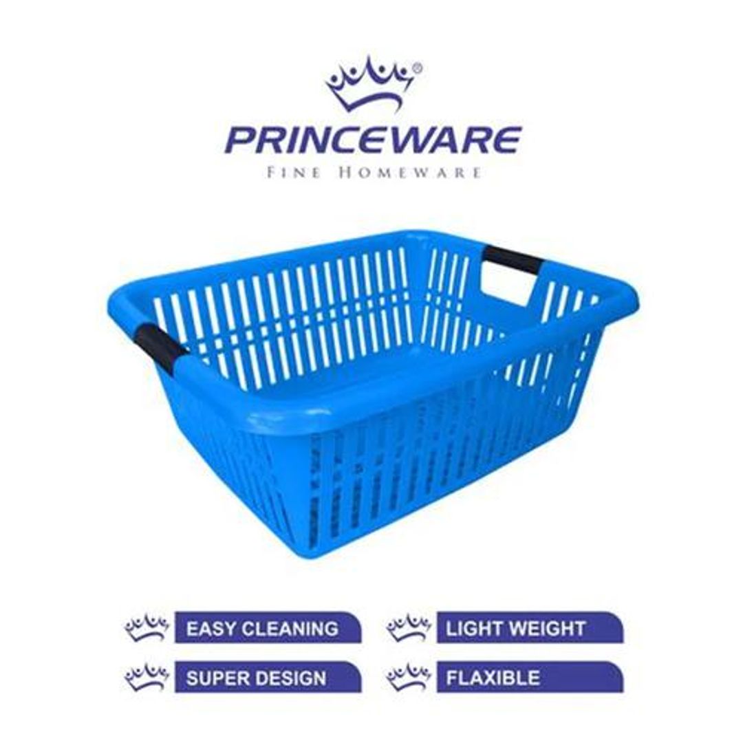 Princeware Kitchen Multiutility Plastic Tray - Blue, Maharaja, 1 pc 