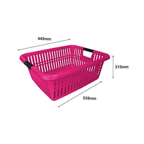 Princeware Kitchen Multiutility Plastic Tray - Pink, Maharaja, 1 pc  Durable With High Endurance