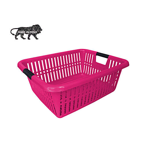 Princeware Kitchen Multiutility Plastic Tray - Pink, Maharaja, 1 pc  Durable With High Endurance