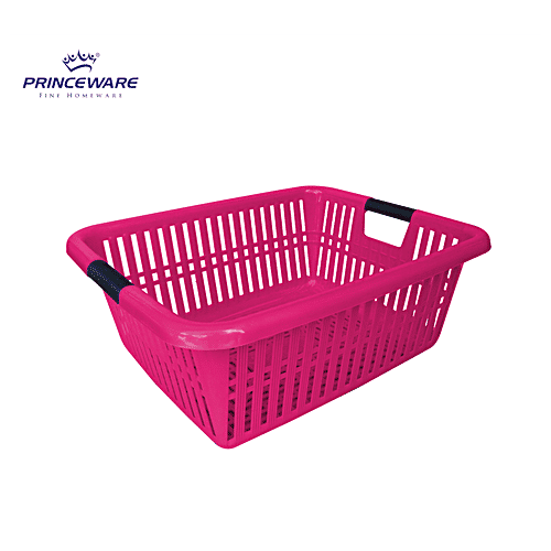 Princeware Kitchen Multiutility Plastic Tray - Pink, Maharaja, 1 pc  Durable With High Endurance