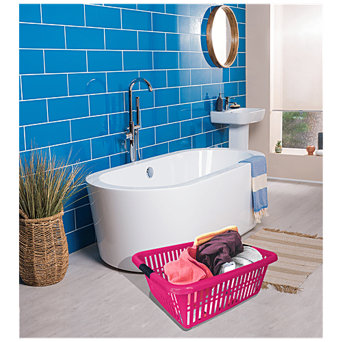 Princeware Kitchen Multiutility Plastic Tray - Pink, Maharaja, 1 pc  Durable With High Endurance