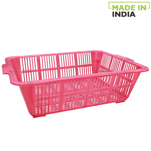 Princeware Kitchen Multiutility Plastic Tray No. 1 - Pink, 1 pc  