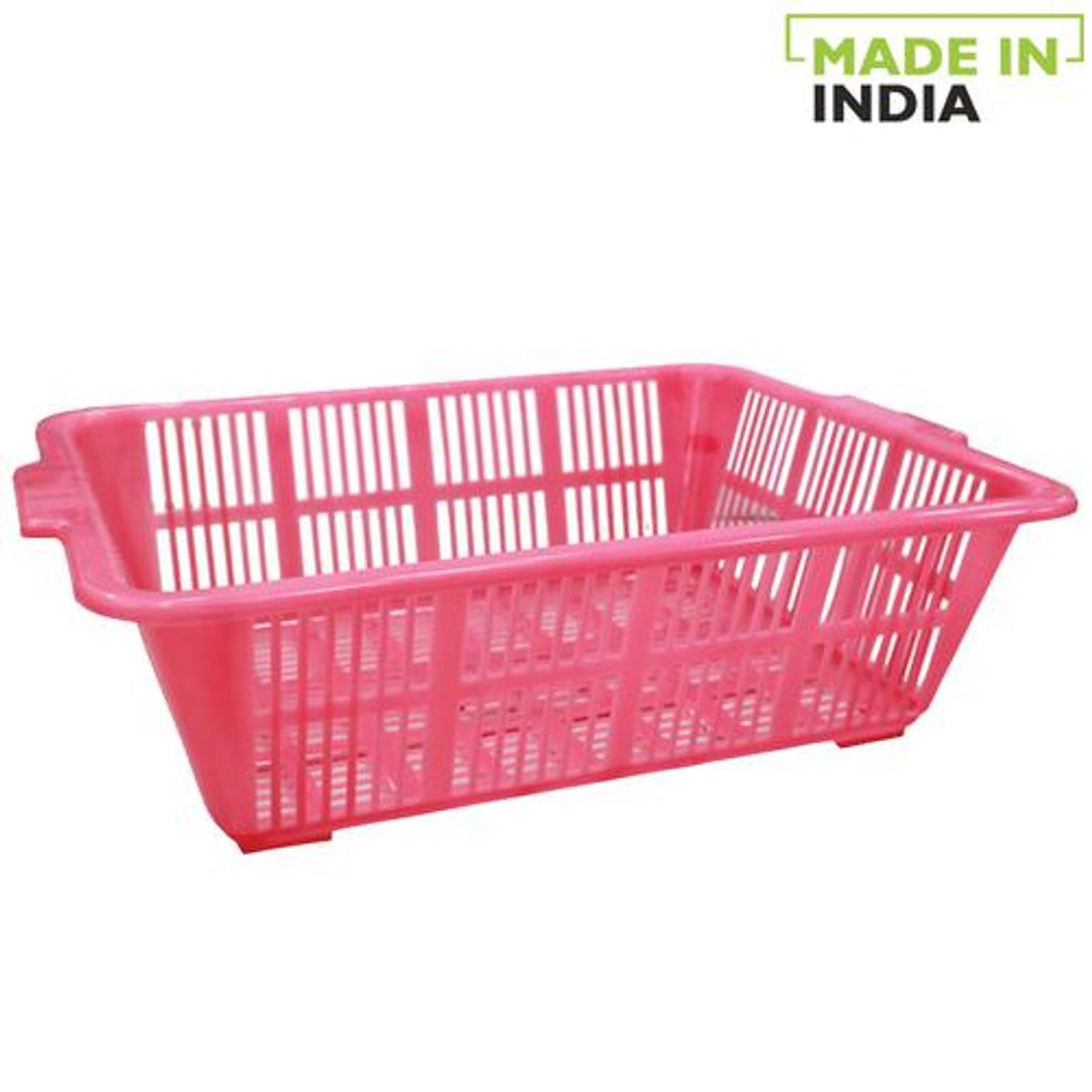 Princeware Kitchen Multiutility Plastic Tray No. 1 - Pink, 1 pc 