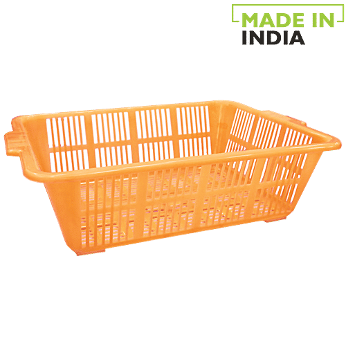 Princeware Kitchen Multiutility Plastic Tray No. 1 - Mango Yellow, 1 pc  