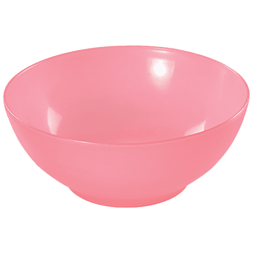 Princeware Microwaveable Plastic Multiutility Bowl - Pink, New Coral, L2273 PK, 1.36 L  