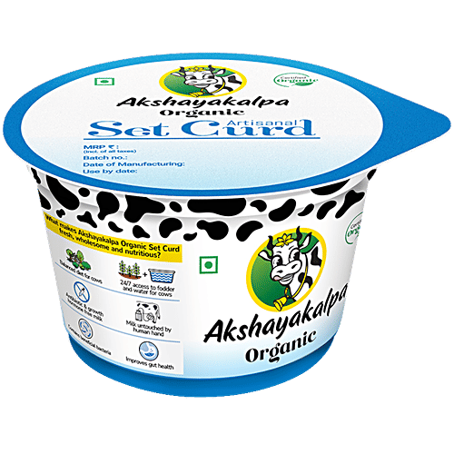Akshayakalpa Curd - Set, Artisanal, Organic, 200 g  