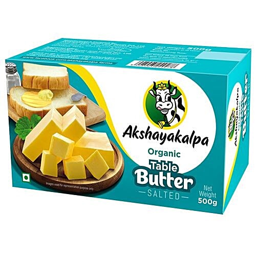 Akshayakalpa Table Butter - Salted, Organic, 500 g  
