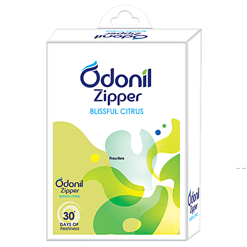 Odonil  Zipper Blissful Citrus, 60 g (Pack of 6) 
