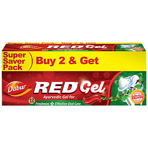 Buy Dabur Gel Ayurvedic Toothpaste Controls bad breath, plaque