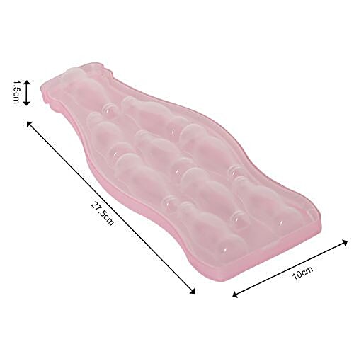 DP Ice Mould - Plastic, Bottle Shaped, Pink BB 597 3, 1 pc  