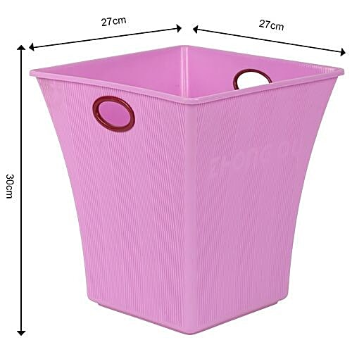 DP Plastic Dustbin/Basket - Multiutility, Pink, BB 620 6, 1 pc  