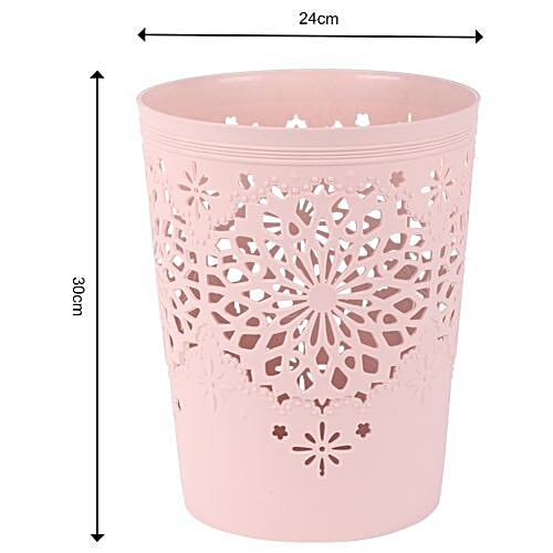 DP Plastic Dustbin/Basket - Multiutility, Pink, BB 680 3, 1 pc  
