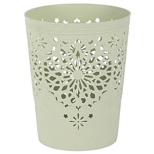 DP Plastic Dustbin/Storage Basket - Multiutility, Green, BB 681 2, 1 pc  