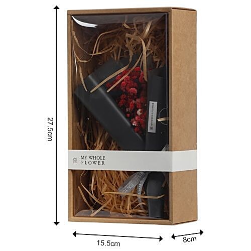 DP Dry Flower Bouquet - Red, BB 411, 1 pc  