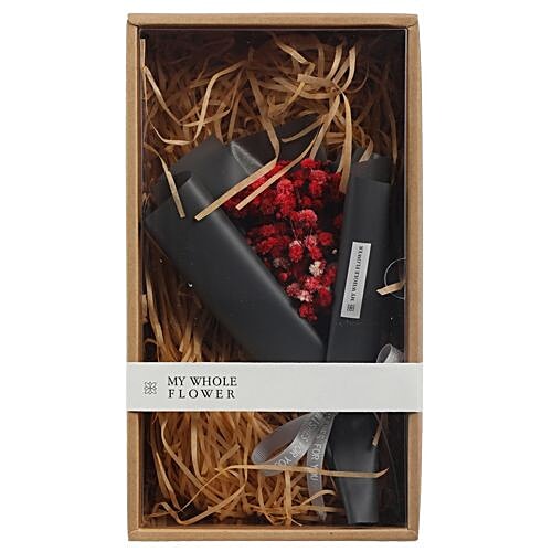 DP Dry Flower Bouquet - Red, BB 411, 1 pc  