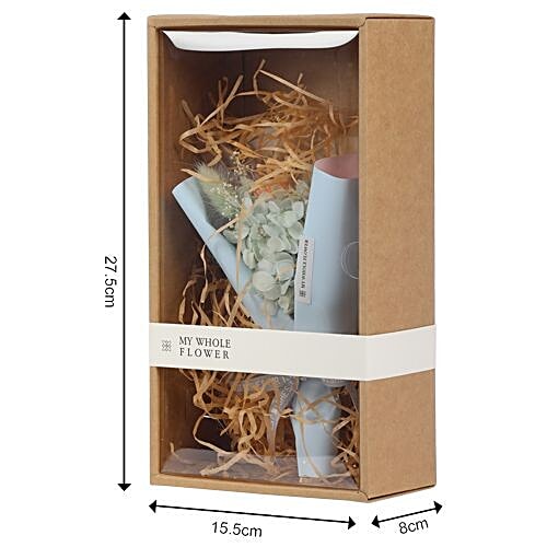 DP Dry Flower Bouquet - Blue, BB 412, 1 pc  