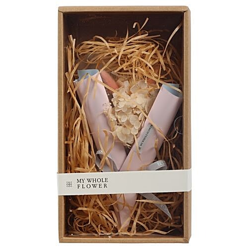 DP Dry Flower Bouquet - Cream, BB 412, 1 pc  