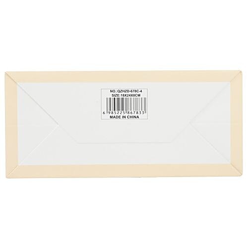 DP Gift/Paper Carry Bag - Small, Cream, Paris Le Timbre Print BB 393 S, 3 pcs  