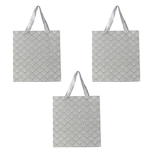 DP Gift/Paper Carry Bag - Grey, BB 394 M, 3 pcs  