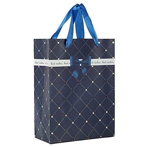 DP Gift/Paper Carry Bag - Blue BB 395 M, 3 pcs  